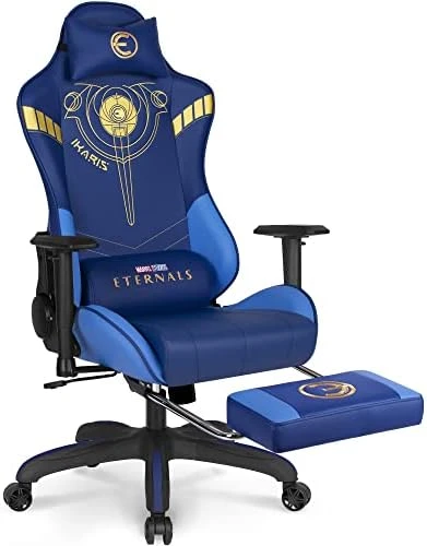 Marvel Eternals Gaming Chair Desk Office Computer Racing Chairs - Adults Gamer Ergonomic Game Footrest Reclining High Back Support Racer Leather Foot Rest (Eternals) - Image 6