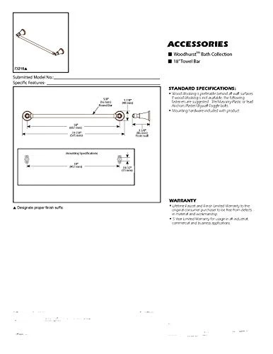 Delta Faucet 73246 Woodhurst Wall Mounted Towel Ring In Polished Chrome, Bath Accessories - Image 5