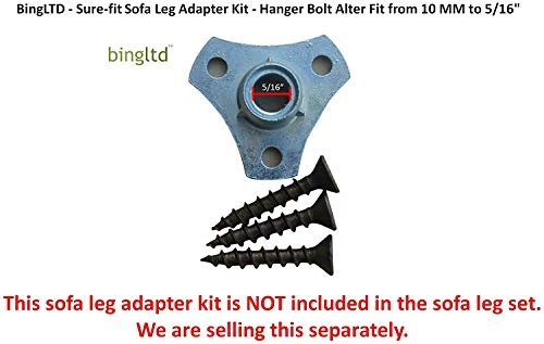 BingLTD - 2 ½” Mahogany Square Tapered Hardwood Sofa Legs - Set Of 4 (ST7616-157)… - Image 4