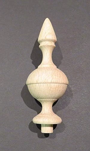 Wooden Finial Bed Post 5" Wood Choice Oak Maple Cherry Walnut Or Mahogany #65 (Cherry) - Image 3