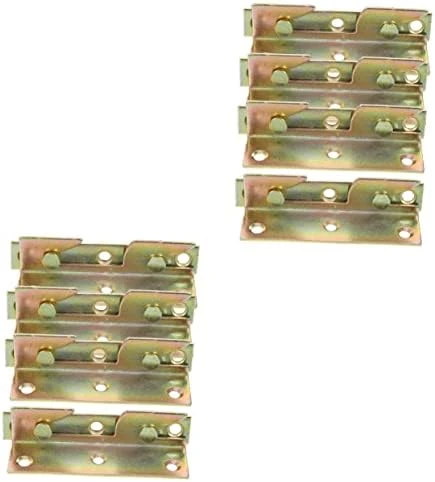 Housoutil 24 Pcs Bed Button Bed Hanger Bed Hinge Cold Rolled Steel Furniture - Image 8