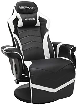 RESPAWN RSP-900 Racing Style, Reclining Gaming Chair, 35.04" - 51.18" D X 30.71" W X 37.01" - 44.88" H, Leather, Red - Image 5