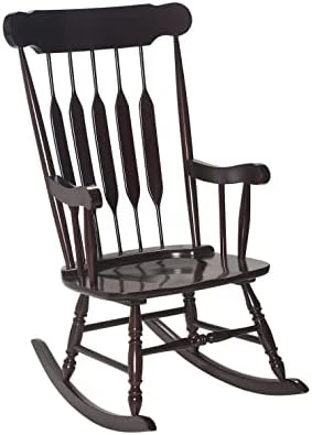 Gift Mark Rocking Chairs - Classic Wooden Rocker - Comfort Fitted Design Perfect For Living Rooms, Bedrooms, Nurserys, And More - Classic Vintage Style Chairs (Natural Wood) - Image 4