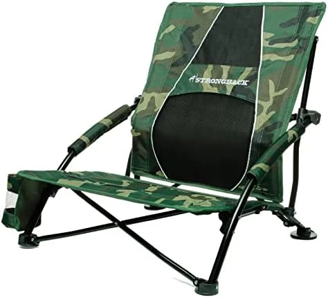 STRONGBACK Low Gravity Beach Chair With Built-in Lumbar Back Support, Heavy Duty Portable Folding Beach Chair For Adults - Image 9
