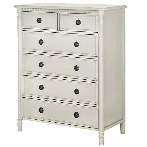 Evolur Julienne 6 Dressers Chest, Antique Grey Mist , 20x40x49 Inch (Pack Of 1) - Image 4