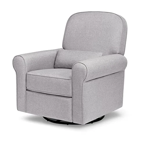 DaVinci Ruby Recliner And Swivel Glider In Misty Grey, Greenguard Gold Certified