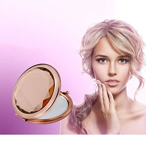 Clibeslty Personalized Bride Tribe Compact Mirrors Custom Graduation Travel Gifts For Her Rose Gold Compact Mirrors Bridesmaid Proposal Gifts Bridesmaid Christmas Graduation Gifts - Image 3