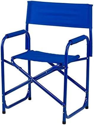 E-Z UP Standard Height Directors Chair, Seat 17.5β High, Padded Armrests And Storage Bag, Black - Image 7