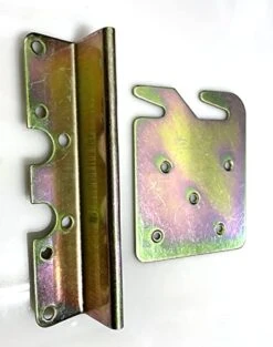 2 Set 3.4 X 4.3 Inch With Mounting Screws Heavy Duty Bed Adapter Conversion Kit For Bed Frame Brackets Bed Rail Hook Plates,Furniture And Daily Articles Reinforcement