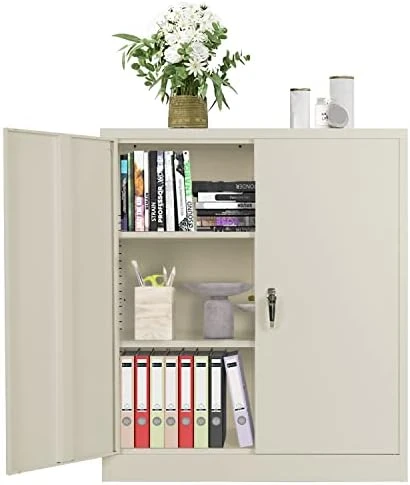 Greenvelly Metal Storage Cabinet, Locking Steel Storage Wardrobe Cabinet, Employees Locker Closet Tool Cabinet With Hanging Rod&4 Locker Shelf For Garage Mounted Storage System, Gym, Home Office - Image 4