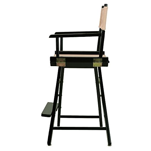 Casual Home 24" Director's Chair Black Frame-with Tan Canvas, Counter Height - Image 6