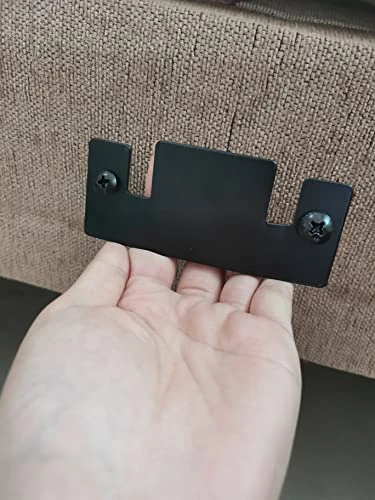 Hosrnovo Sectional Connectors, 4PCS Universal Large Metal Couch Connectors For Sectionals, 2 Sets Sofa Interlocking Furniture Connector Bracket Kit With Screws For Loveseat (Black) - Image 6