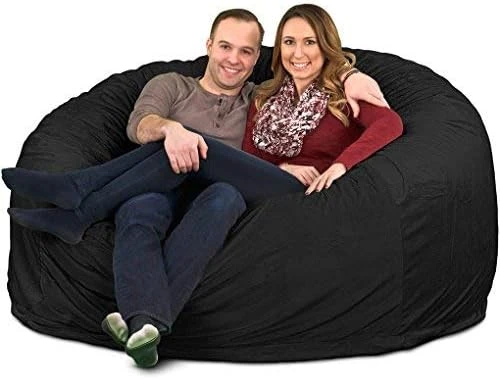 ULTIMATE SACK 6000 (6 Ft.) Bean Bag Chair Cover In Multiple Colors: Cover ONLY. (6000, Cloud Suede) - Image 10
