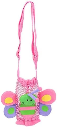 Owlike Children Drink Bottle Mesh Bag Pouch Carrier Baby Cartoon Water Bottle Handbag With Handle - Image 5