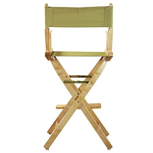 Casual Home 30" Director's Chair Natural Frame-with Olive Canvas, Bar Height - Image 2