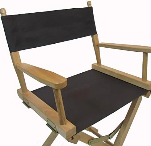 Personalized Embroidered Gold Medal Contemporary 18" Table Height Natural Frame Directors Chair - Hunter Green - Image 4