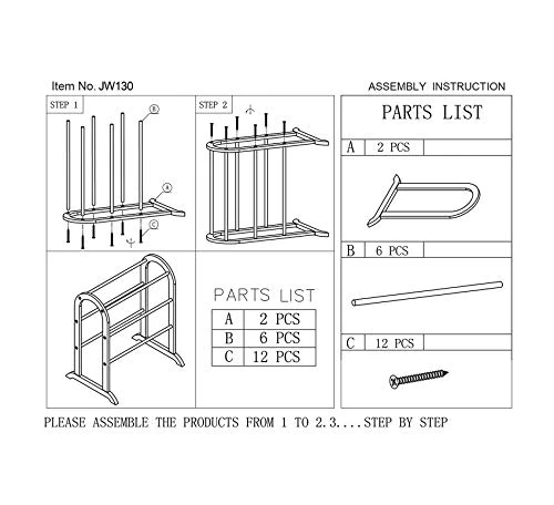 Wood & Style Furniture Quilt Rack Home Office Commerial Heavy Duty Strong Décor - Image 5
