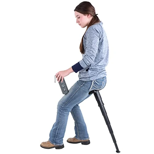 Redline Canyon Portable Telescoping Stool - Retractable Folding Stool Collapsible Chair Twist Sit Portable Seat Expands Up To 27in - Image 3