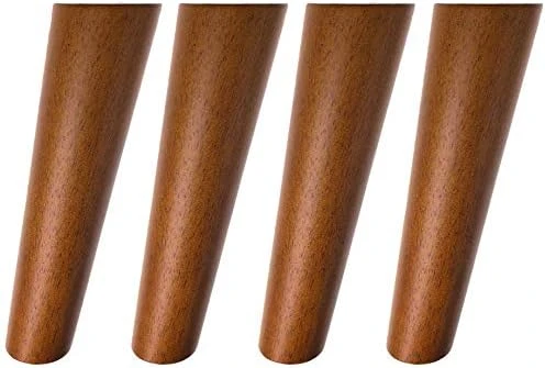 Round Solid Wood Furniture Legs Sofa Replacement Legs Perfect For Mid-Century Modern/Great IKEA Hack For Sofa, Couch, Bed, Coffee Table (4 Inches,Set Of 4, Original Wood Color) - Image 15