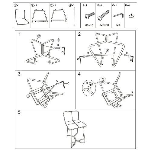 CangLong 25Inch Upholstered Polished Gold Metal Frame, Set Of 2, Counter Stool Chair, Pink 3 - Image 5