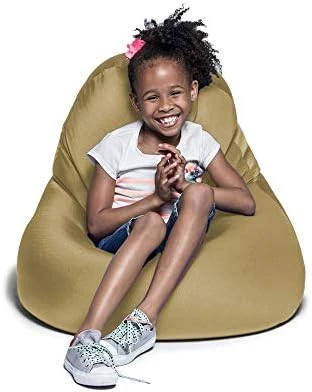 Jaxx Nimbus Spandex Bean Bag Chair Furniture For Kids Rooms, Playrooms, And More, Small, Navy - Image 5