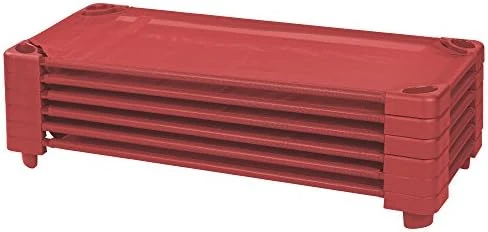 ECR4Kids Stackable Kiddie Cot, Standard Size, Classroom Furniture, Ready-To-Assemble, Sand, 6-Pack - Image 6