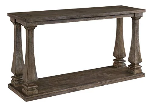 Signature Design By Ashley Johnelle Sofa Table, Gray Wood