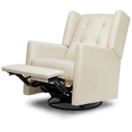 DaVinci Maddox Recliner And Swivel Glider In Natural Oat, Greenguard Gold & CertiPUR-US Certified - Image 4
