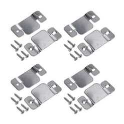 Hoowen Universal Metal Sectional Sofa Interlocking Furniture Connector Fastener Bracket With Screws, Pack Of 8