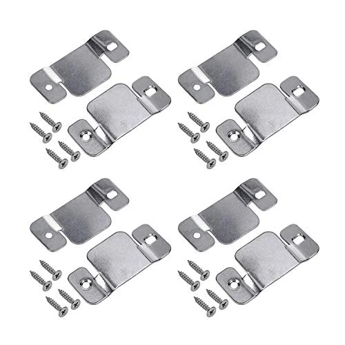 Hoowen Universal Metal Sectional Sofa Interlocking Furniture Connector Fastener Bracket With Screws, Pack Of 8