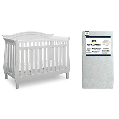 Delta Children Lancaster 4-in-1 Convertible Baby Crib, Bianca White - Image 8