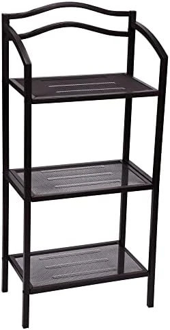 Household Essentials 3-Tier Metal Over The Toilet Bathroom Storage Shelf, White - Image 15