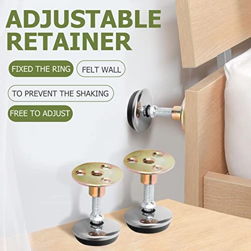 Veemoon Daybed Frame Rockhounding Tools 8 Pcs Self- Adhesive Bedside Support Stabilizer Furniture Stabilizer Bedside Anti- Shake Tool Metal Bedside Fixator Daybed Frame Rockhounding Tools - Image 2