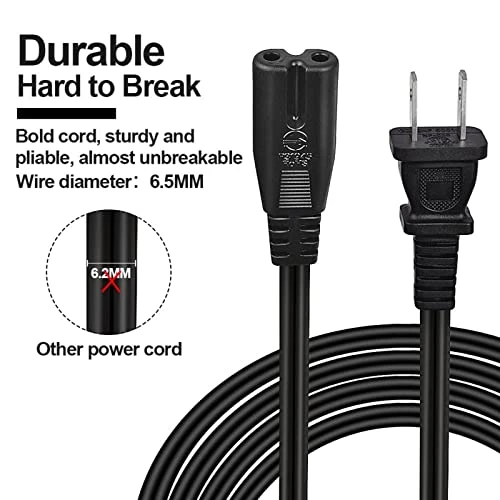 CUGLB 4 Feet AC Power Supply Cord Replacement For Electric Recliner Or Lift Chairs, Compatible With Okin, Limoss, Pride, Golden, Lazboy, Berkline Etc. - Image 4