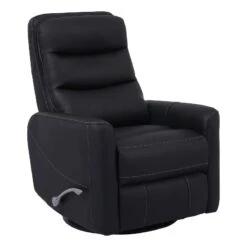 Parker Living Hercules - Black Manual Swivel Glider Recliner