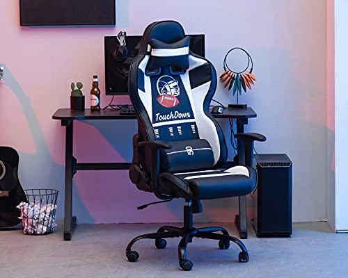 Gaming Chair Massage Office Chair Racing Computer Chair With Lumbar Support Headrest Armrest Task Rolling Swivel Ergonomic PU Leather Adjustable Desk Chair - Image 5