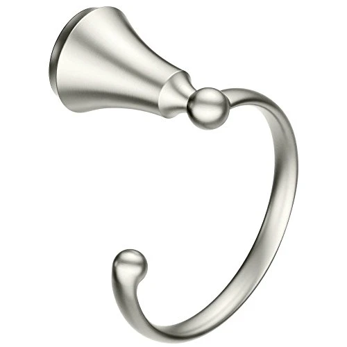 Moen CSI YB5286BN Wynford Bathroom Hand -Towel Ring, 5.43 X 3.90 X 5.43 Inches, Brushed Nickel