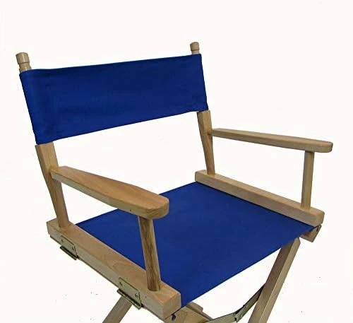 Personalized Embroidered Gold Medal Contemporary 18" Table Height Natural Frame Directors Chair - Hunter Green - Image 15