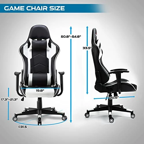 Polar Aurora Gaming Chair Racing Computer Chairs High Back Video Game Chair Adjustable Executive Ergonomic Swivel Gamer Chair - Image 2