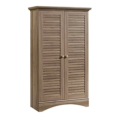 Sauder Harbor View Storage Cabinet, Salt Oak Finish