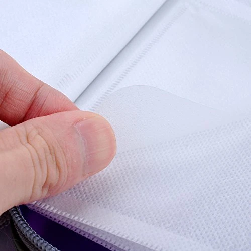 Wismart 70 Capacity Heavy Duty CD DVD Blu-ray Media Case Storage Holder Organizer Wallet (Black) - Image 4