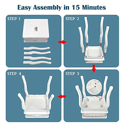 Westcharm White Vintage Nightstand | Queen Anne End Table | Wood Antique Shabby Chic Side Table | Small Wooden Victorian Bedside Table | Accent Table For Kids Room With One Drawer And Curved Legs - Image 3