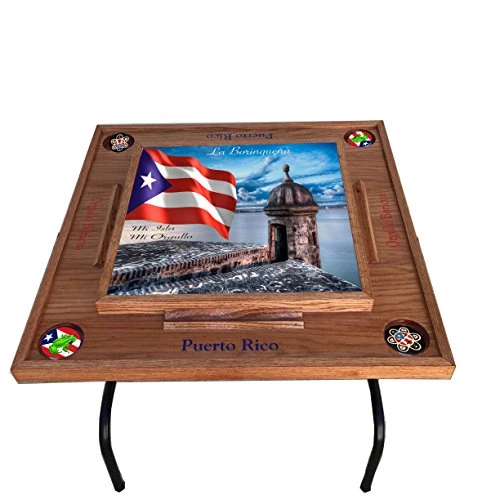 Latinos R Us Puerto Rico Domino Table Morro (Natural) - Image 2