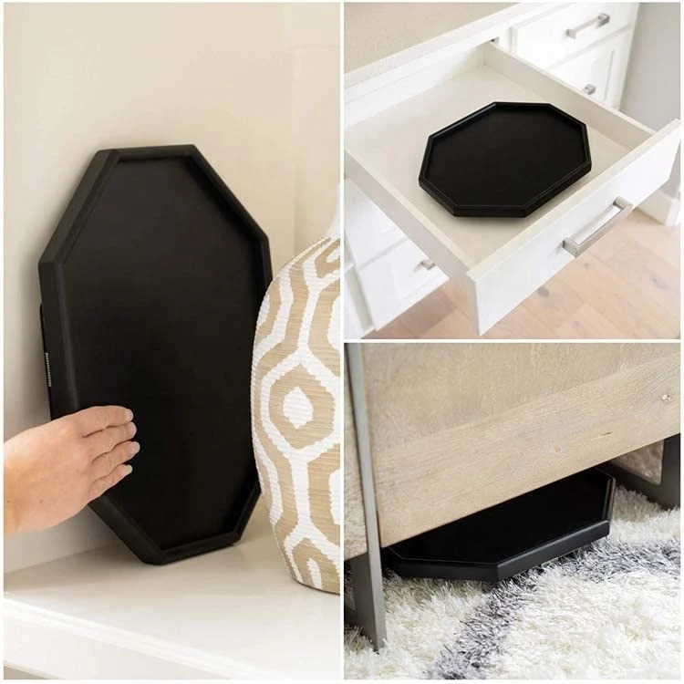 GREENANTS TV Tray Sofa Arm Clip On Snack Table Sofa Armrest Clip Table Tray Plastic Chair Armrest Tray Organizer (Brown) - Image 5