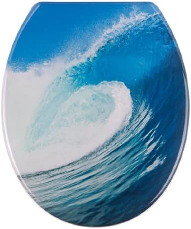 WENKO Toilet Seat Orchid-rustproof Stainless Steel Mounting, 37.5 X 44.5 X 10 Cm, Multicolor - Image 4