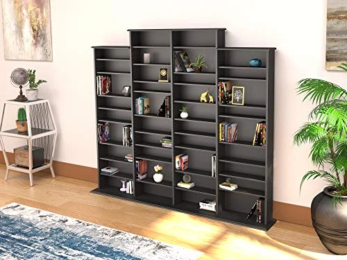 Prepac Quad Width Wall Storage Cabinet, Black - Image 6