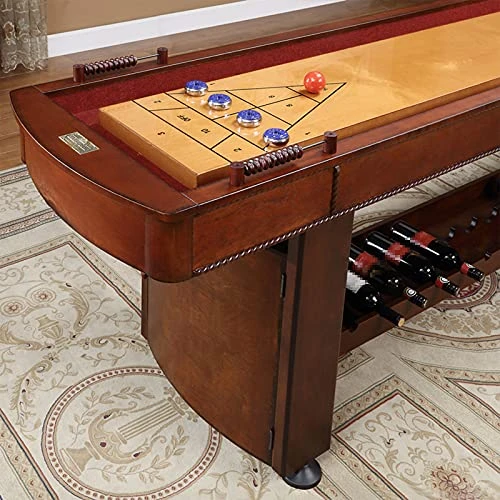 JFF Shuffleboard Table β Luxury Gaming Board With Playing Accessories β Gameroom Furniture β 274Cm Wood Game Table - Image 2