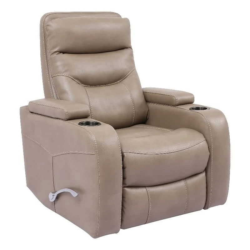 Parker Living Origin Manual - Linen Fabric Manual Swivel Glider Recliner In Tan
