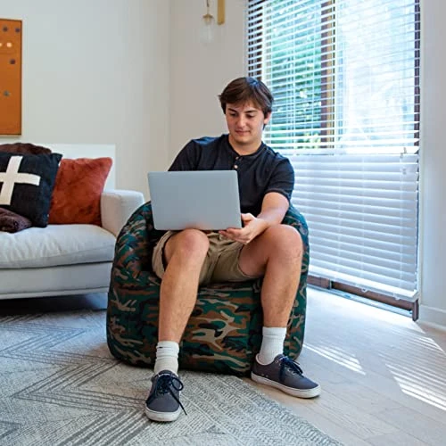 Big Joe Milano Smartmax Green Woodland Camo Beanbag Chair - Image 2