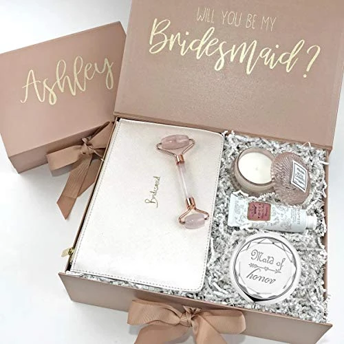 2 Pack Bridesmaid Proposal Gifts,1 Maid Of Honor Mirror 1 Matron Of Honor Mirror,Crystal Pocket Compact Makeup Mirror Wedding Bridesmaid Gifts Bachelorette Party Gifts For Bride (silver) - Image 5